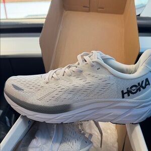 Hoka White Running Shoes